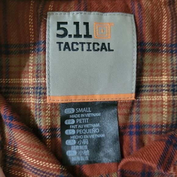 5.11 Tactical Womens Ruth Plaid Long Sleeve Flannel Button-Down Shirt - Picture 3 of 16